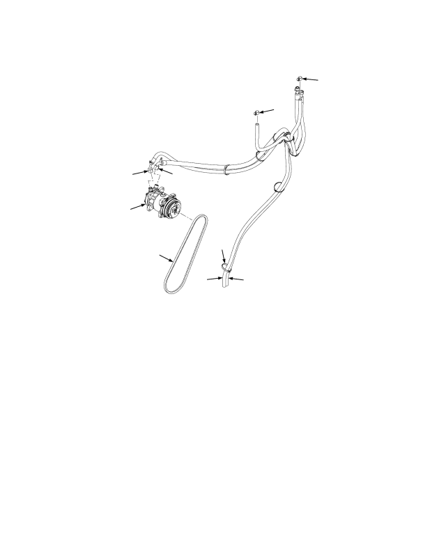 AIR COMPRESSOR AND HOSES STAGE 3B ENGINE