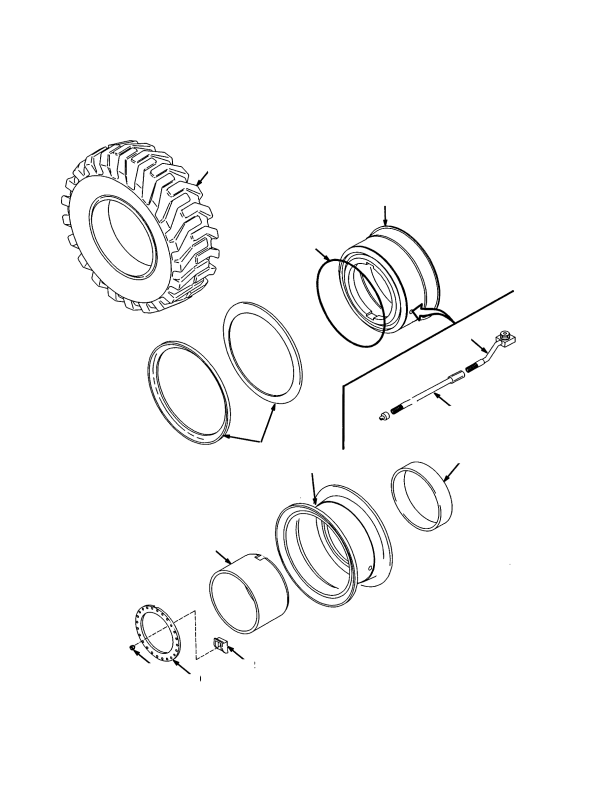 TIRES AND WHEELS DRIVE AND STEER 