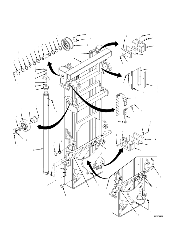 MAST ASSEMBLY (→ S/N E117E01520C)