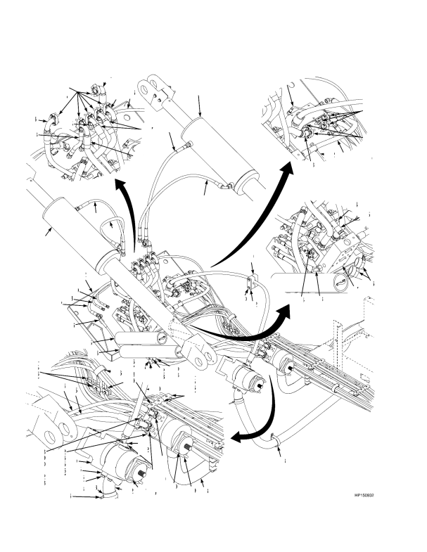 HYDRAULIC SUPPLY AND RETURN