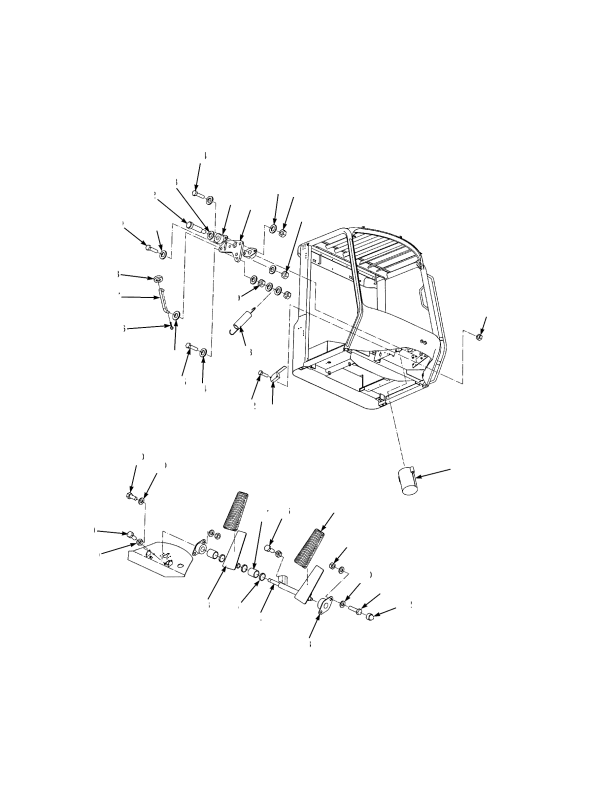 BRAKE AND INCHING PEDAL LINKAGE