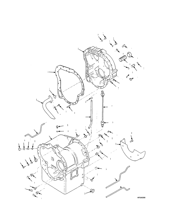 TRANSMISSION C330 40000 SERIES CASE AND REAR COVER