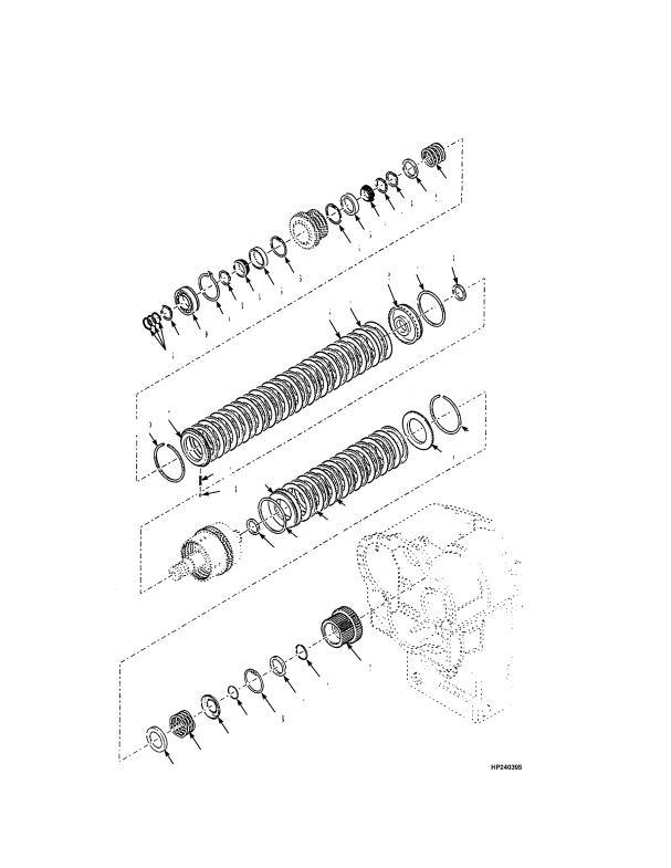 TRANSMISSION SERIES SECOND AND REVERSE CLUTCH SHAFT