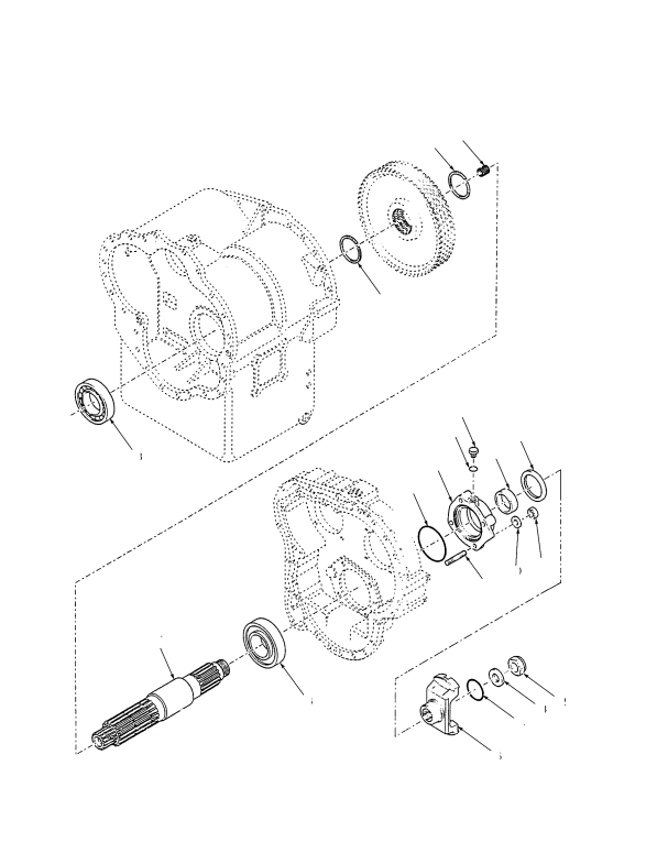 TRANSMISSION SERIES  OUTPUT FLANGE AND SHAFT