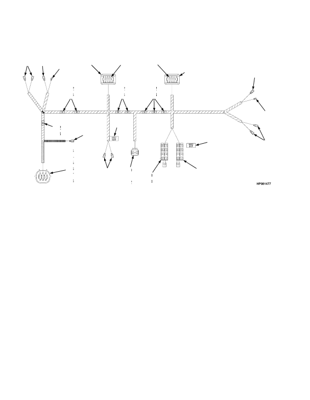 WIRE HARNESS CLOSED CAB (→ S/N E117E01553C)