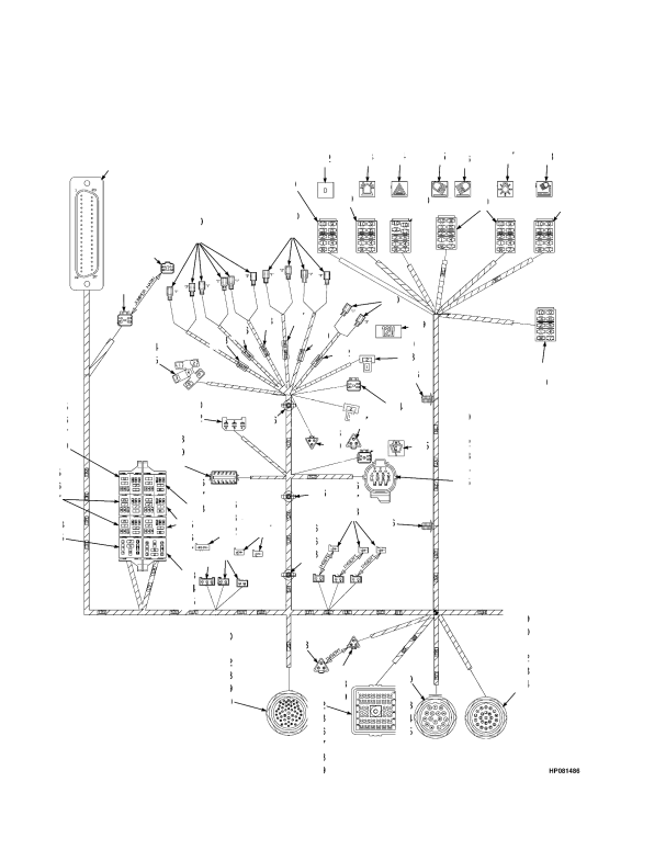 WIRE HARNESS SIDE CONSOLE(→ S/N E117E01553C)