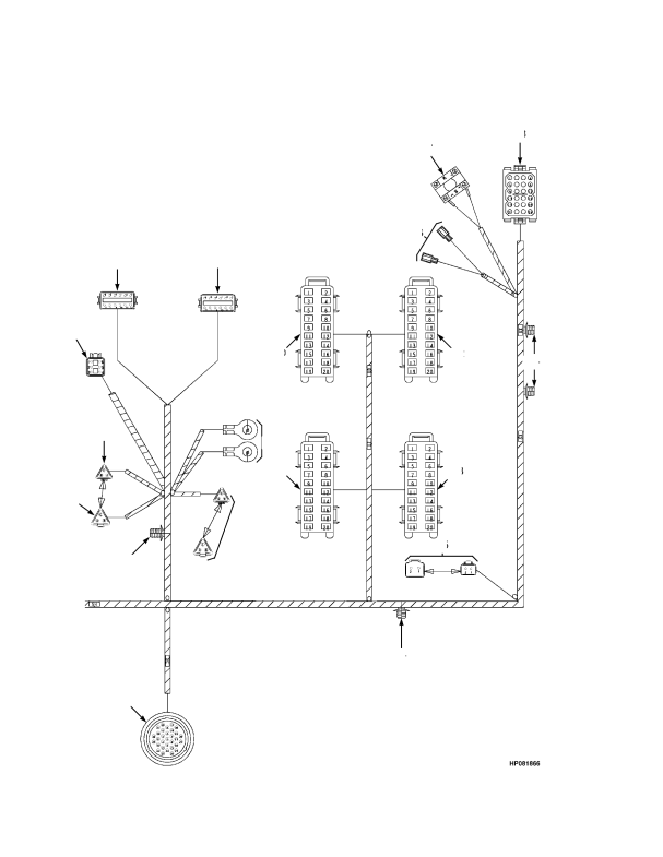 WIRE HARNESS SIDE CONSOLE ߝ (S/N E117E01554C→)