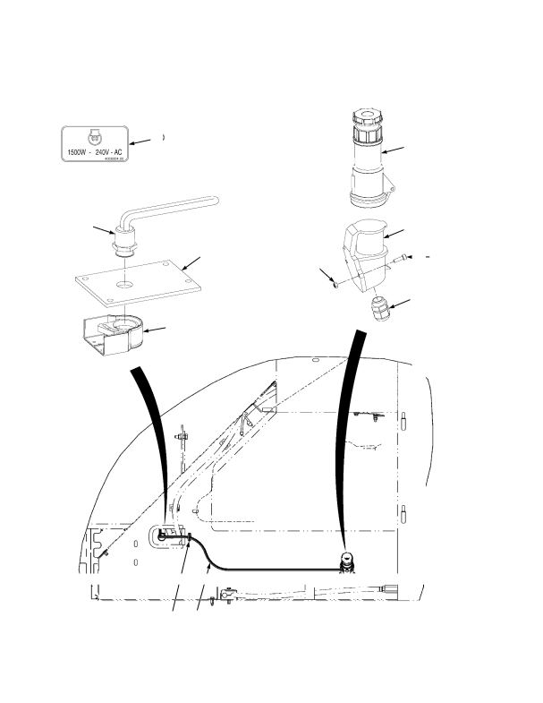 ENGINE BLOCK HEATER 240V (S/N F117E01595H→)