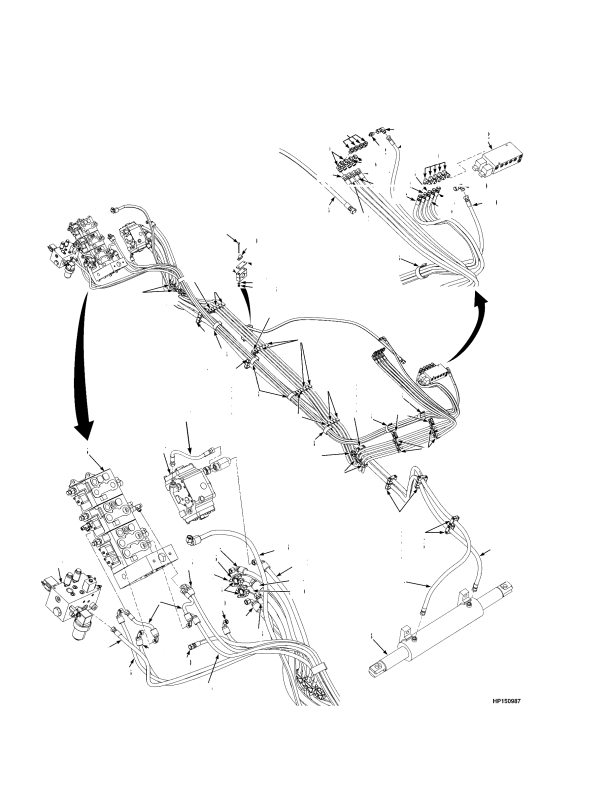 HYDRAULIC SUPPLY AND RETURN