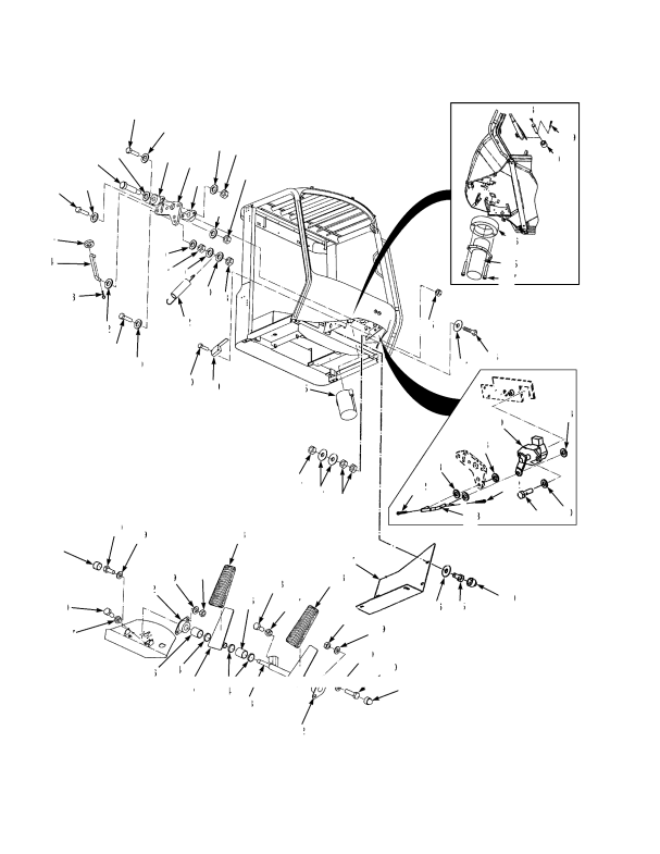 BRAKE AND INCHING PEDAL LINKAGE