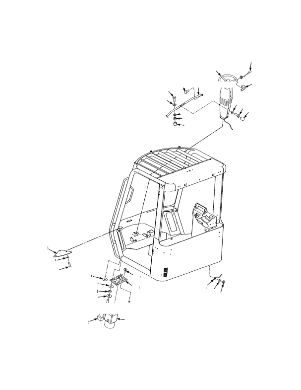 STEERING COLUMN AND ATTACHING PARTS
