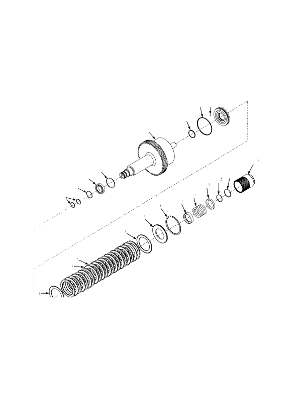 TRANSMISSION FOURTH SPEED CLUTCH SHAFT