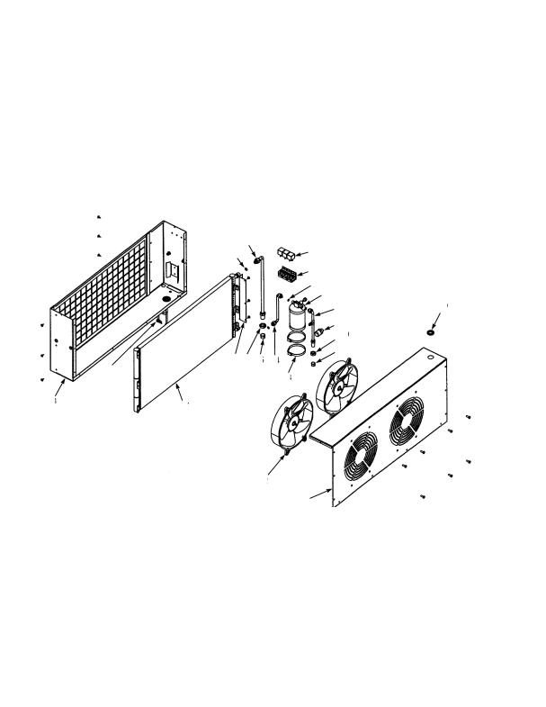 CONDENSER ASSEMBLY TWO-FAN SYSTEM MCC