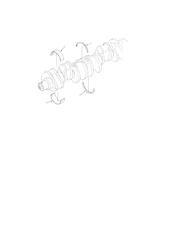 ENGINE CRANKSHAFT AND MAIN BEARINGS OPTIONAL