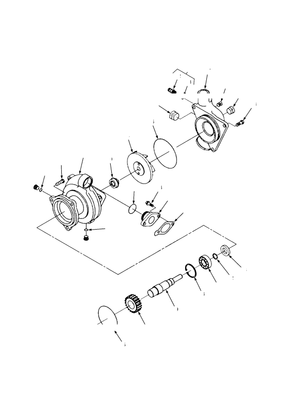 WATER PUMP (S/N F117E01647F→)