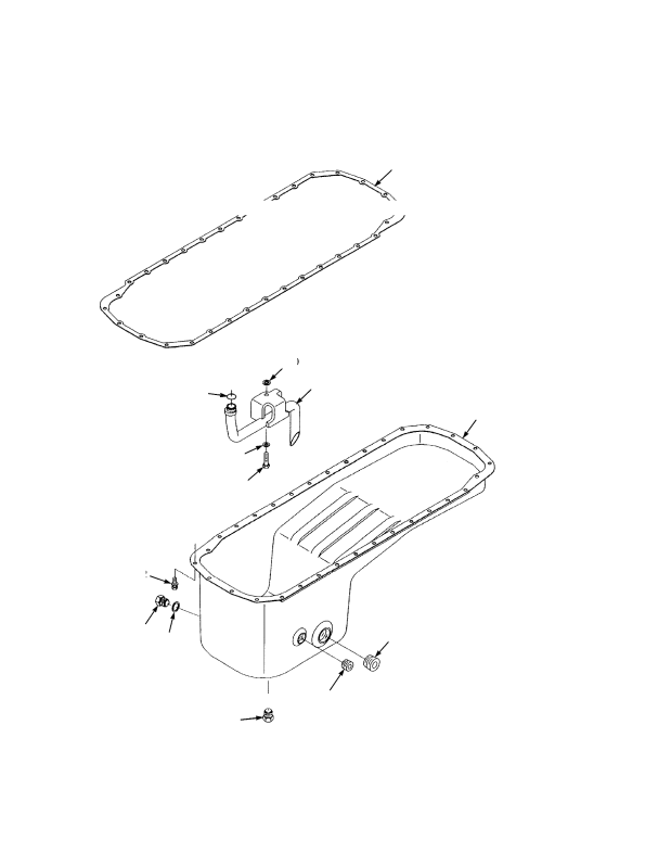 OIL PAN (→ S/N F117E01569E (300 HP ENGINE)) (→ S/N F117E01579E (335 HP ENGINE))