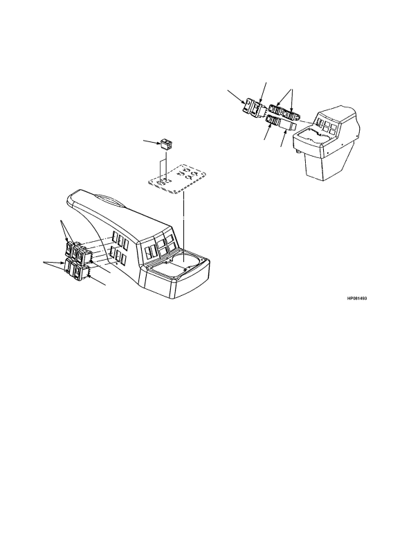 ARMREST SWITCHES HYDRAULIC LEVERS