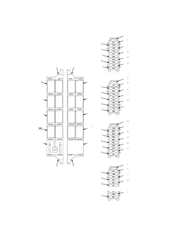 RELAYS AND FUSES OPERATOR COMPARTMENT (3/2010 →)