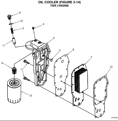 OIL COOLER TIER I ENGINE