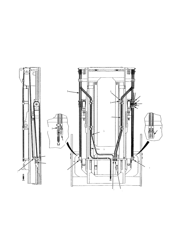 HEADER HOSE THREE STAGE FULL FREE-LIFT