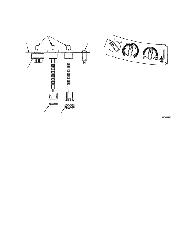 CONTROL PANEL ASSEMBLY HEATER AND AIR CONDITIONER