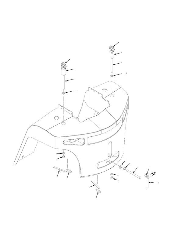 COUNTERWEIGHT AND OPTIONAL LIFTING EYES