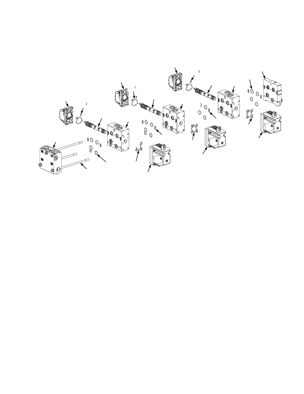 DIRECTIONAL CONTROL VALVE ASSEMBLY THREE-SECTION 