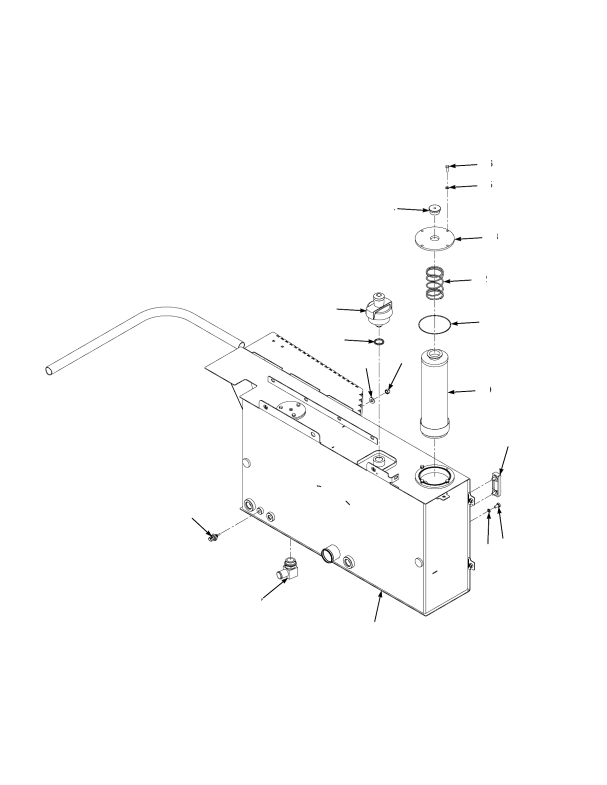 HYDRAULIC TANK AND ATTACHING PARTS