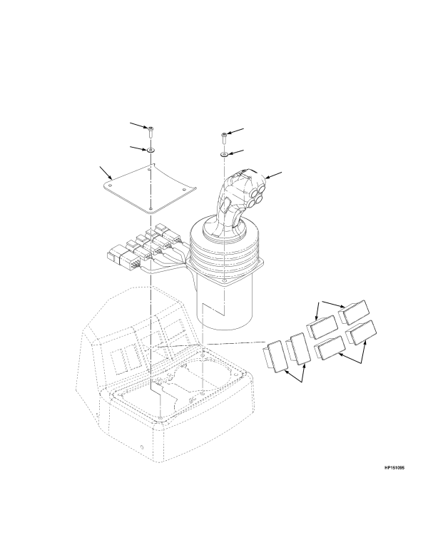 HYDRAULIC CONTROLS JOYSTICK — FORK LIFT TRUCK