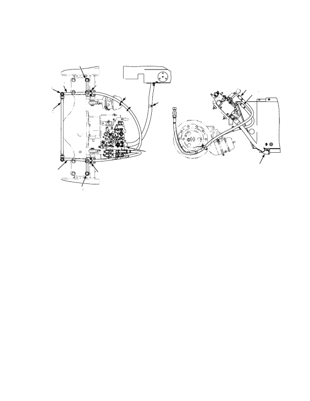 HYDRAULIC SUPPLY AND RETURN THREE SLICE CONTROL VALVE WITHOUT LIFT ACCUMULATOR