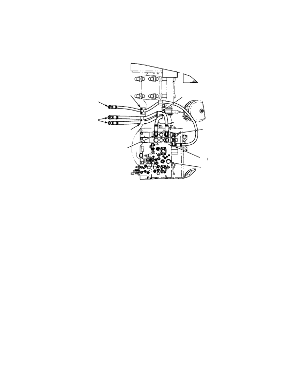 HYDRAULIC SUPPLY AND RETURN FOUR SLICE CONTROL VALVE FORK LIFT TRUCK THREE FUNCTION DF SSFP