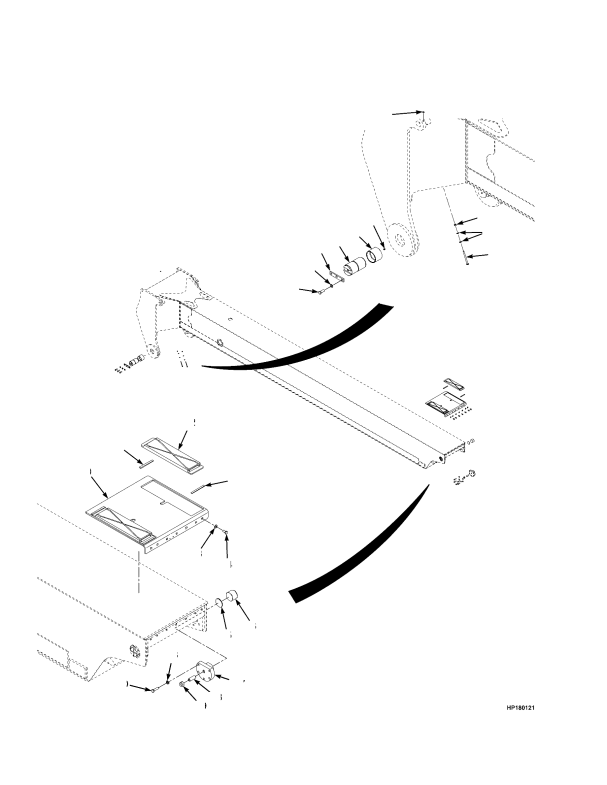 BOOM INNER (S/N B222E01777G -> INC. 01709 01742 01767)