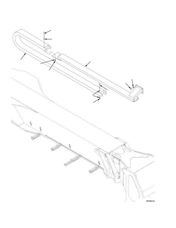 CHAIN AND SUPPORT ATTACHMENT