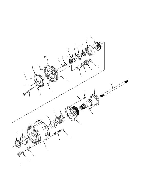 DRIVE AXLE HUB AND SHAFT (10/2010 →)