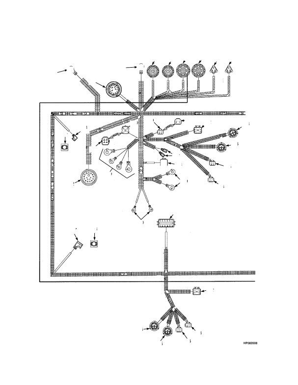 WIRE HARNESS CHASSIS — SHEET 1 OF 2 (→ S/N B222E01525E)