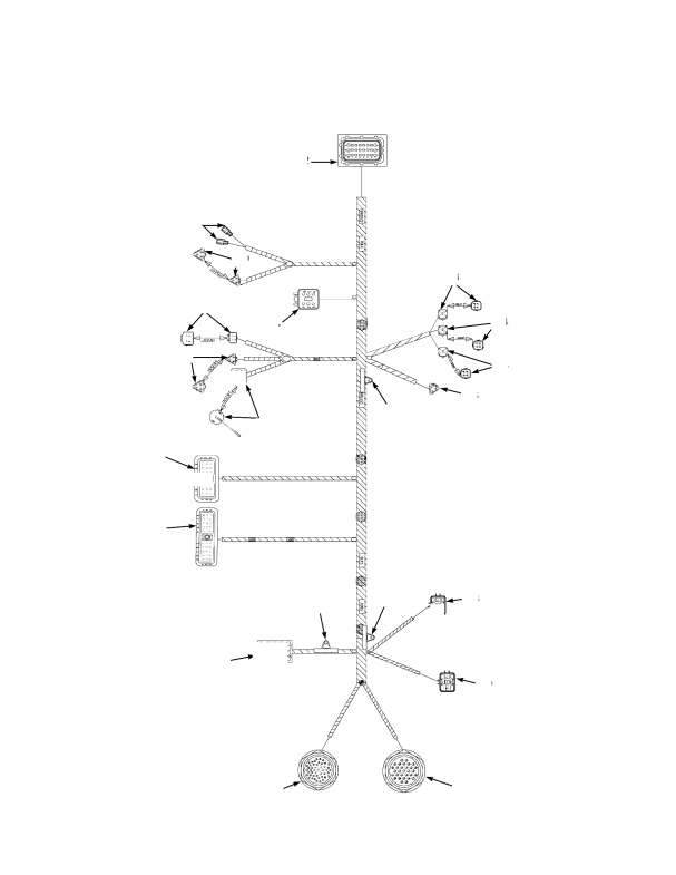 WIRE HARNESS (CONTROLLERS) WITHOUT STABILIZERS — RS45-27CH RS45-24IH RS46-33IH RS46-36CH RS45-31CH RS45-28IH (S/N B222E01526E→)