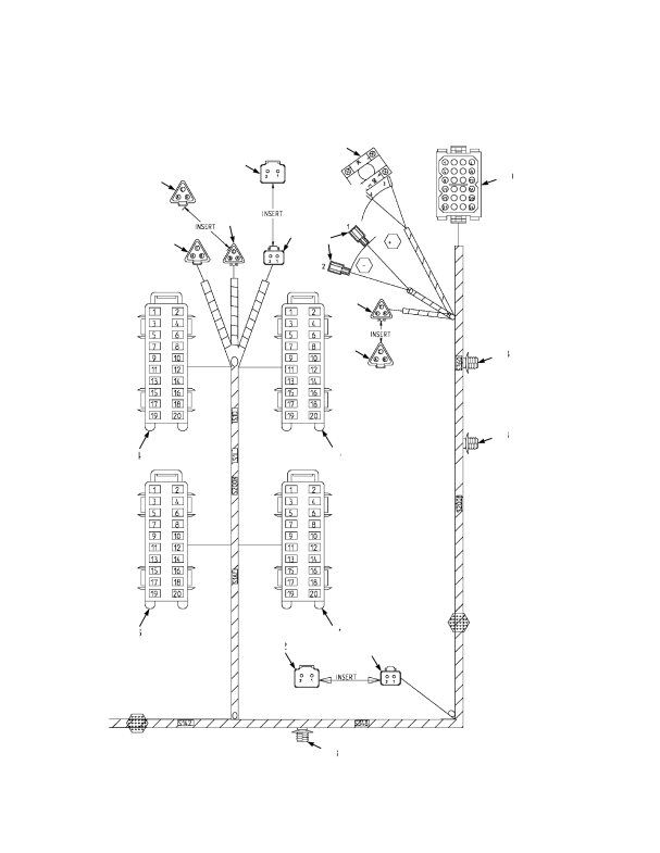 WIRE HARNESS CAB SIDE CONSOLE — PAGE 3 OF 3 (4/2011 →)