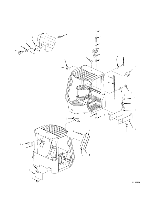 CAB ATTACHING PARTS