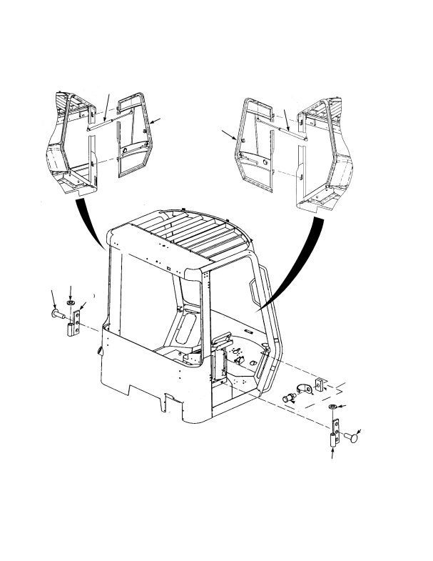 CAB DOOR ATTACHING PARTS