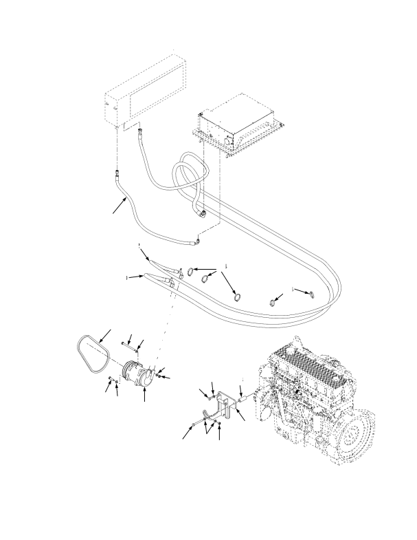 AIR CONDITIONING SYSTEM COMPRESSOR AND HOSES (→ 6/2008)