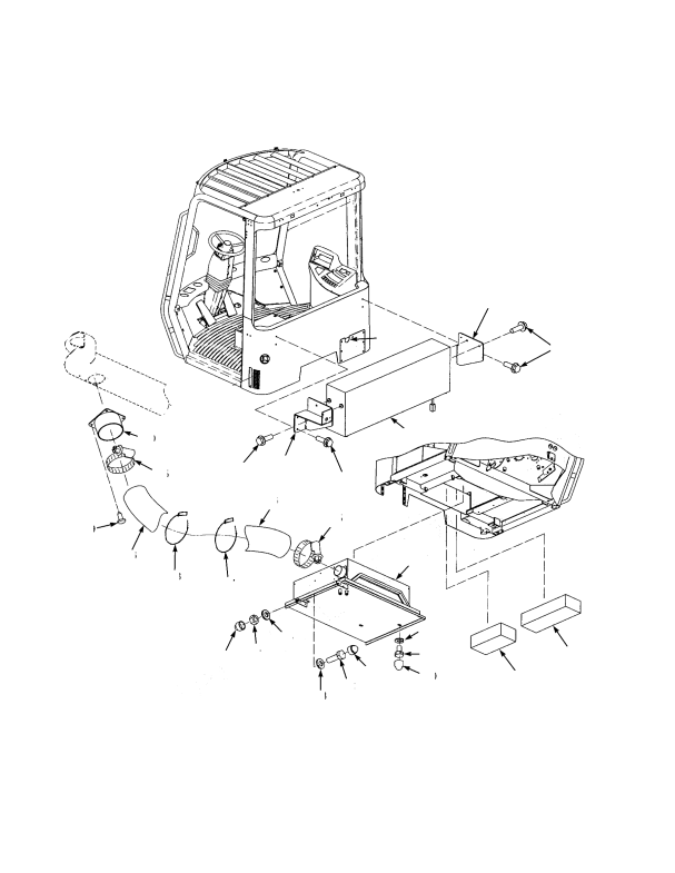 CONDENSER HEATER AND EVAPORATOR MOUNTING — WITH THREE-FAN CONDENSER SYSTEM, AURORA