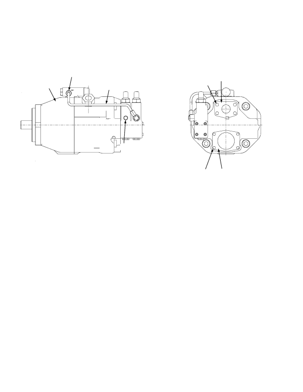 HYDRAULIC PUMP EXTERNAL PARTS LEFT HAND MAIN