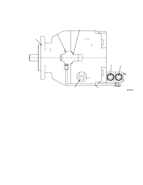 HYDRAULIC PUMP EXTERNAL PARTS LEFT HAND MAIN — SHEET 2 OF 2