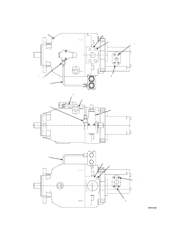 HYDRAULIC GEAR PUMP EXTERNAL PARTS STEERING AND BRAKE — SHEET 1 0F 2