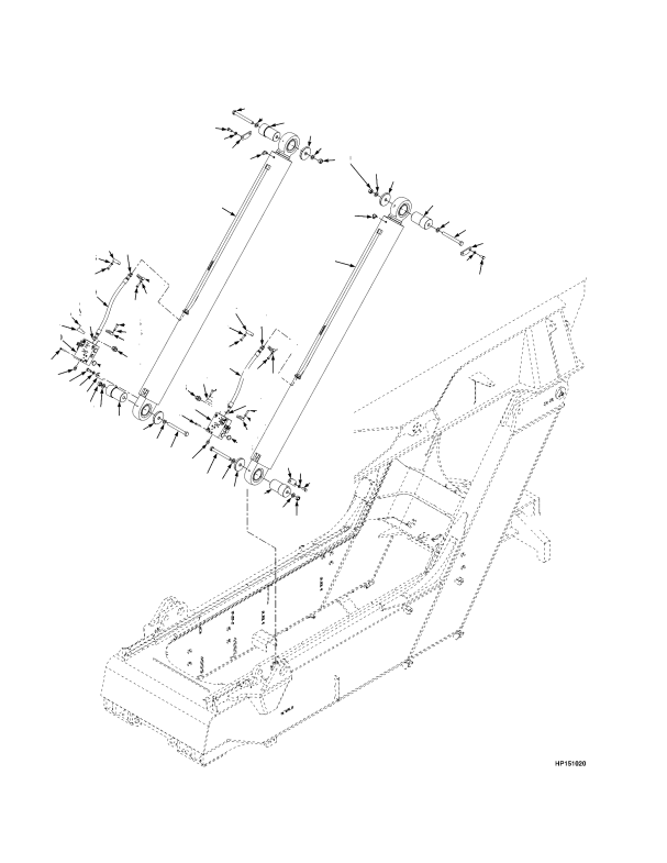 BOOM DERRICKING CYLINDER MOUNTING
