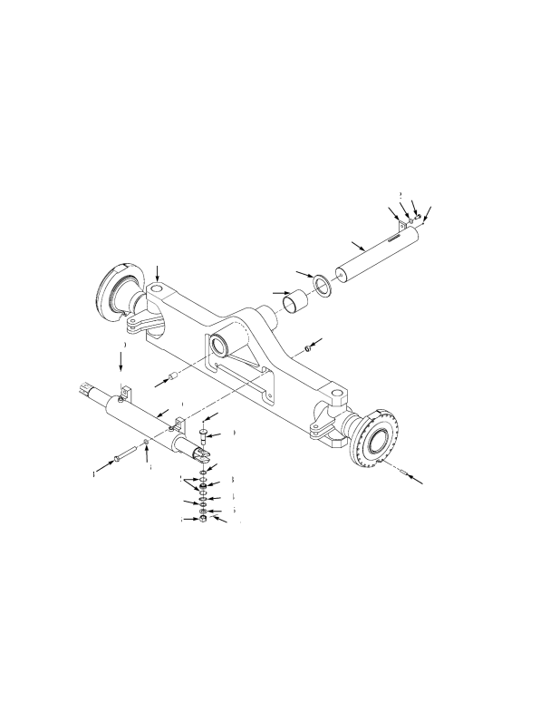 STEER AXLE AND ATTACHING PARTS