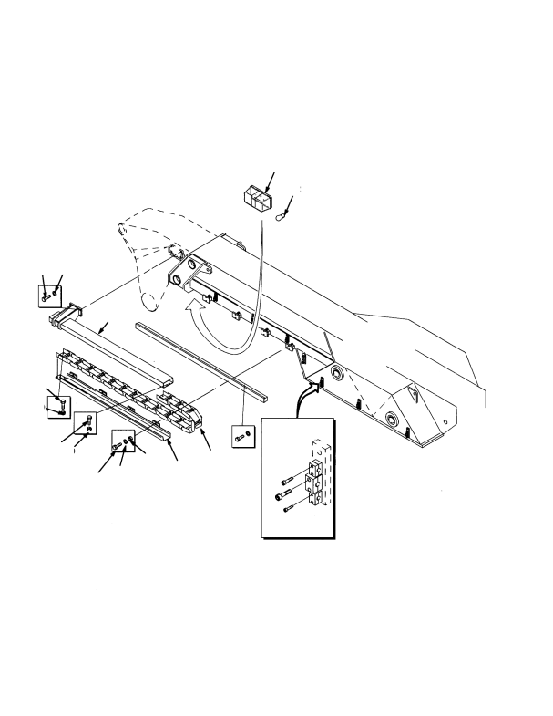 CHAIN AND SUPPORT ATTACHMENT (→ S/N A222E01536X)