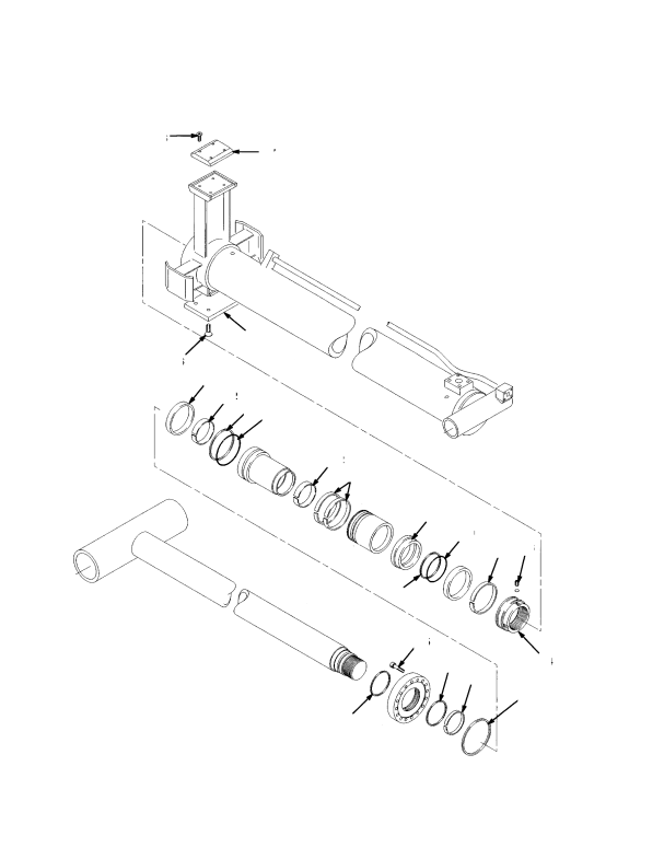 EXTENSION CYLINDER BOOM (→ S/N A222E01532X)