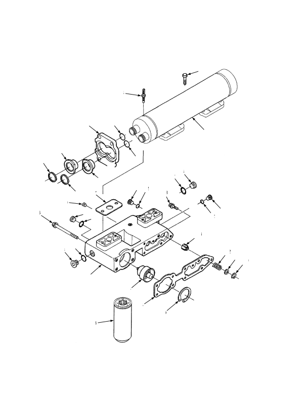OIL FILTER AND COOLER HEAD TIER I ENGINE
