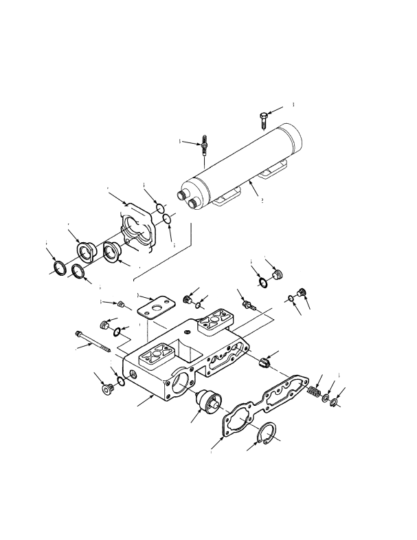OIL FILTER AND COOLER HEAD TIER II ENGINE